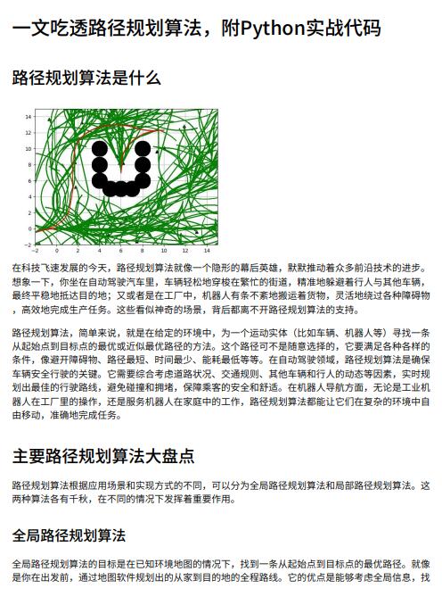 一文吃透路徑規(guī)劃算法，附Python實(shí)戰(zhàn)代碼 PDF 下載 圖1